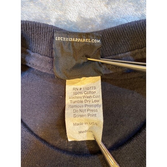 Lucky 13 American Original Men’s T-shirt, Hot Rod, Medium, 100% Cotton USA - Picture 5 of 6